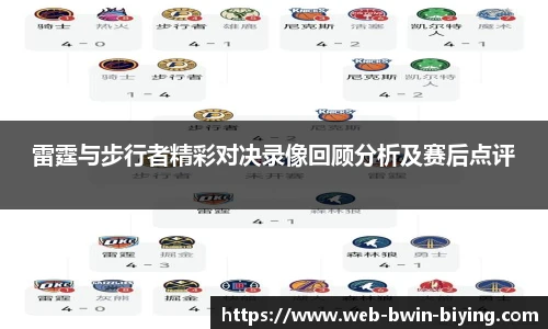 雷霆与步行者精彩对决录像回顾分析及赛后点评